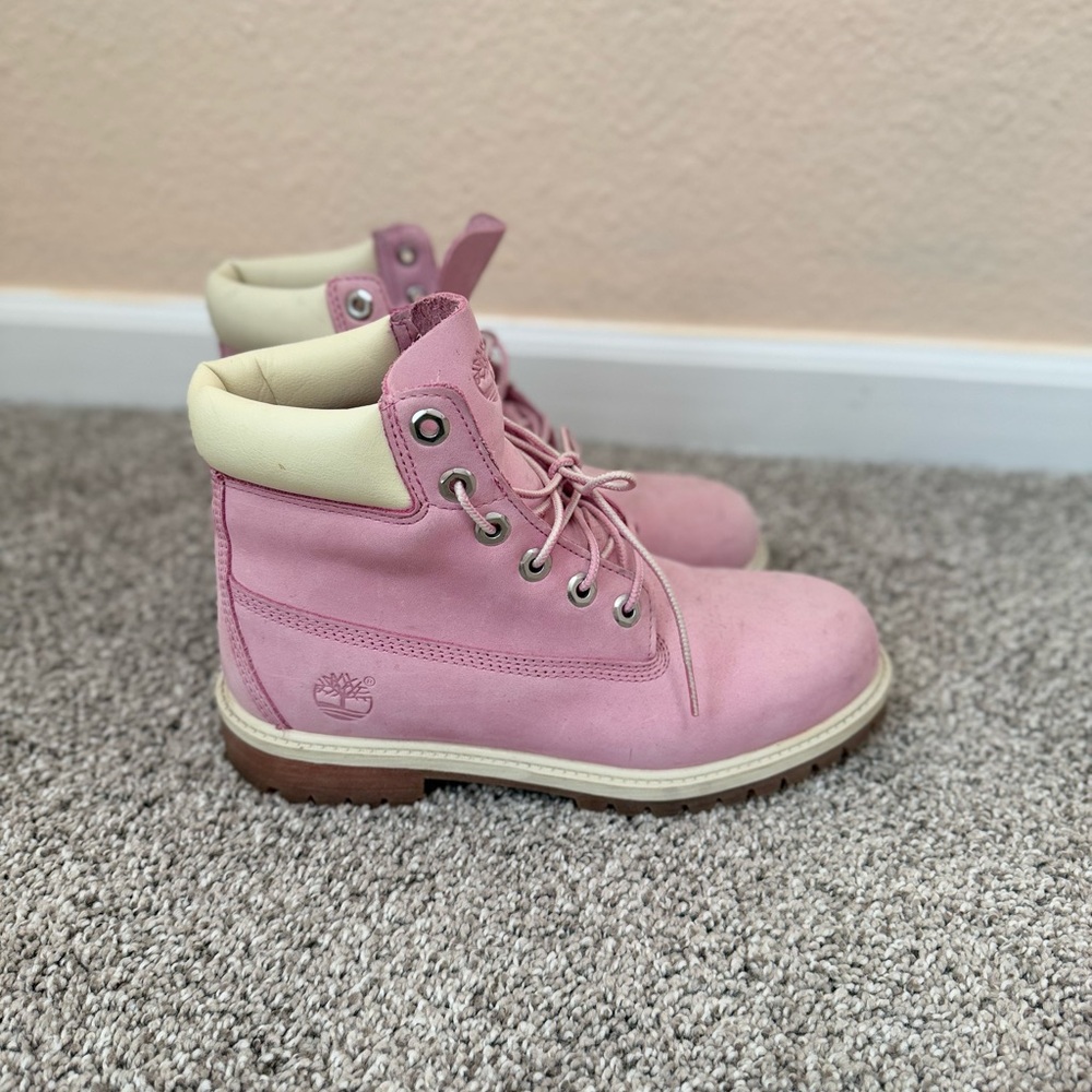 Pink Timberlands